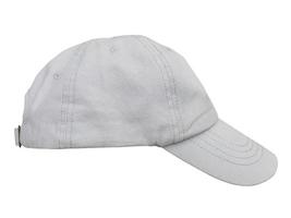 gorra de béisbol blanca sobre blanco foto