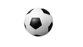 balón de fútbol aislado en un fondo blanco foto