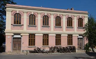 A pink Building photo