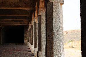 Bellary, Karnataka - March 30, 2021 - The Pillars at Bellary Fort. photo