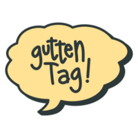 gutten get word bubble chat symbol logo collection png