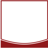 twibbon red and white frame basic shape png