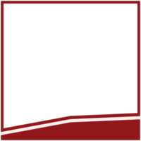 twibbon red and white frame basic shape png