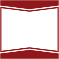 forma básica de moldura vermelha e branca twibbon png