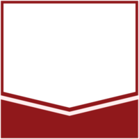 twibbon red and white frame basic shape png