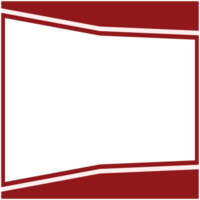 twibbon red and white frame basic shape png