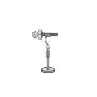 tripod using microphone podcast day setup png