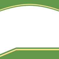 forma básica de moldura verde e amarela png