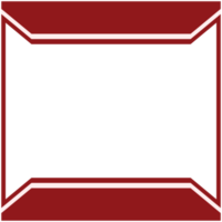forme de base du cadre rouge et blanc png