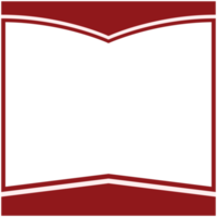 forma básica de marco rojo y blanco png