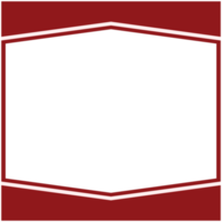 twibbon red and white frame basic shape png