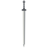 sword one handed two side sharp long swords knight weapon png
