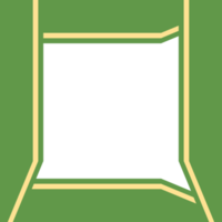 twibbon green and yellow frame basic shape png