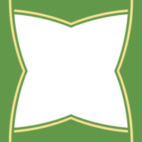 forma básica de moldura verde e amarela twibbon png