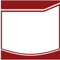 twibbon red and white frame basic shape png