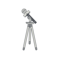 tripod using microphone podcast day setup png