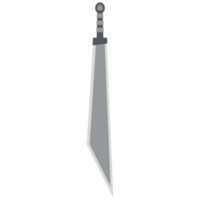 dragon slayer sword machete two handed two side sharp classic weapon png