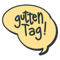 gutten get word bubble chat symbol logo collection png