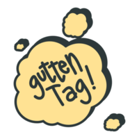 gutten get word bubble chat symbol logo collection png