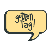 gutten get word bubble chat symbol logo collection png