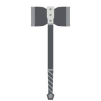 war hammer battle viking double side warrior weapon png