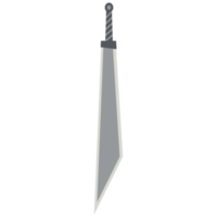 Dragon slayer espada machete dos manos dos lados afilado clásico arma png