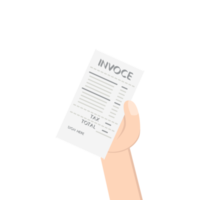 hand holding invoice billing invoice png