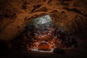 Underground lava tubes photo