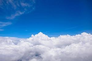 blue sky clouds photo