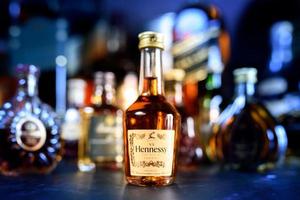 Bangkok Thailand - Aug 17, 2022  Bottle of Hennessy, a brand of famous cognac from Cognac, France photo