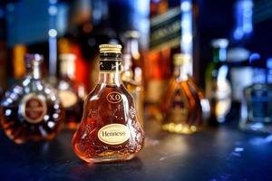 Bangkok Thailand - Aug 17, 2022 Bottle of Hennessy, a brand of famous cognac from Cognac, France photo