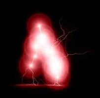 Digital Rendering christmas Lightning Strike Electric Background photo