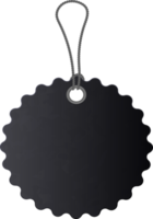 Black price tag png