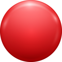 rosso vuoto cerchio pulsante distintivo png