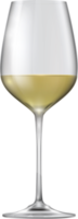 Glass of white wine png