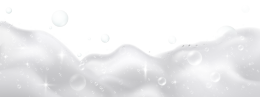 bianca schiuma con bolle png