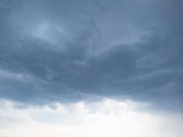 blue sky clouds background. Copy space. Selective focus. photo