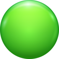 distintivo de botão de círculo em branco de cor png