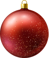 Red christmas ball png