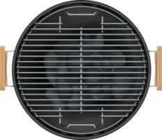 empty open barbecue grill png