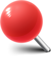 punaise boule rouge png