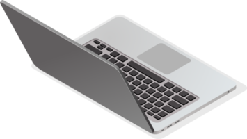 moderner isometrischer laptop png