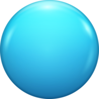 distintivo de botão de círculo em branco azul png