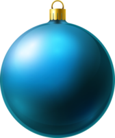 bola de navidad azul png