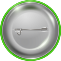 Green blank  round badge png
