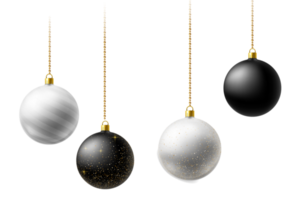 decoración de bolas de navidad png