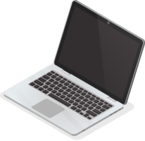 moderno isometrico il computer portatile png