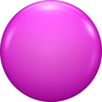 botón de círculo rosa en blanco png