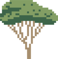 Einfachheit Baum Freihand-Pixel-flaches Design png