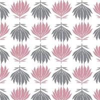 Seamless pattern with florals leaf vector